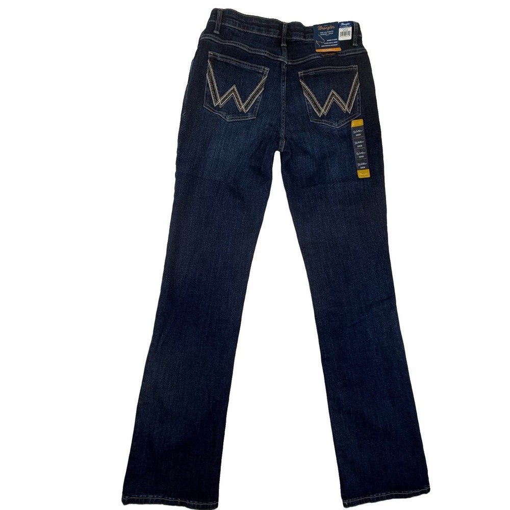 NWT Wrangler Willow Ultimate Riding Women's Jeans Sz 32x36 Fade Whiskering NEW